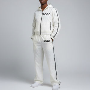 Nouvel ensemble de survêtements OEM pour hommes, coupe-vent 2 pièces en nylon 100% imprimé, style streetwear uni avec patchwork personnalisé et capuche - Product Image 6