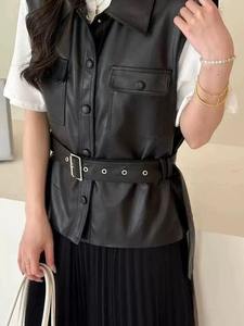 Servicio OEM, Chaleco Impermeable de Cuero Genuino para Mujer en Todas las Tallas, Ropa Exterior de Lona Transpirable de Alta Calidad - Product Image 4