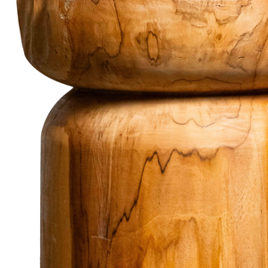 ARTERRA Luxury Handcrafted Teak Furniture Rustic Teak Natural Cylinder <b>Stool</b> Warehouse Hotel Luxury Concept - Product Image 3