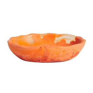 Tazón de resina epoxi hecho a mano, diseño vintage tallado en color naranja, plato para servir comida, tazón para regalo, al mejor precio - Product Image 1