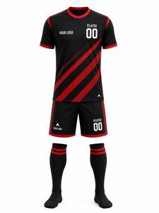 Tenue de football professionnelle, design personnalisé original, détails du joueur personnalisés, légère, respirante, 100% polyester, unisexe - Product Image 2