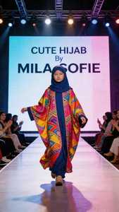 Indonesia Made Customizable Elegant Viscose Muslim Hijab for Women with Colorful Patterns for Prayer Occasions - Product Image 2