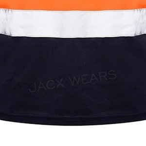 Men's Customized Hi Vis Cotton <b>Polo</b> Shirt High Quality Quick Dry Short Sleeve Workwear <b>Water</b>-Proof Reflective Safety Features - Product Image 6