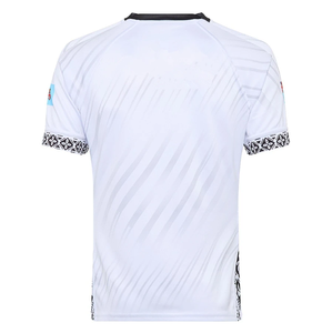 T-shirt en coton pour hommes avec motif abstrait de drapeau grec noir tendance - Product Image 2