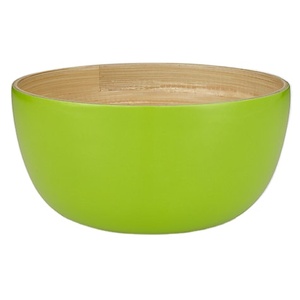 Customized Logo Blue Lacquer Bamboo Bowl High-End Floral Style Home <b>Lighting</b> Decorative <b>Shell</b> Eco-Friendly Hand Painted - Product Image 5