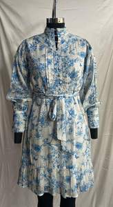 เดรสสั้นหรือเข้ารูปแฟชั่นหรูหราทันสมัยสำหรับผู้หญิงมินิเดรสพิมพ์ลายแฟนซีชุดใส่ไปงานปาร์ตี้ - Product Image 4