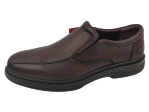 Mocassins à lacets en cuir marron pour homme Aircom Derby, semelle intermédiaire en EVA, doublure en microfibre, style uni pour le bureau et les occasions professionnelles, toutes saisons - Product Image 4