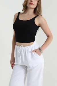 เสื้อกล้ามถักคอโอเวอร์ไซส์สำหรับผู้หญิง Ever Glow ระบายอากาศได้ดี เป็นมิตรกับสิ่งแวดล้อม ไซส์ใหญ่ ใส่สบายในฤดูร้อน แห้งเร็ว ผลิตจากวัสดุที่ยั่งยืน สีพื้น - Product Image 3