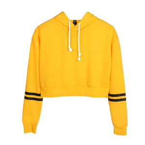 New Classic Breathable Streetwear Women <b>Crop</b> <b>Top</b> <b>Hoodie</b> Custom Pullover Cropped <b>Hoodie</b> for Women - Product Image 4