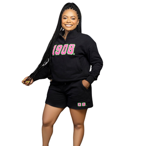 Pink Classic Short <b>Set</b> Women Casual <b>Two</b> <b>Piece</b> T Shirt and Shorts Outfit Soft Comfortable Summer Sorority Style <b>Lounge</b> Sports - Product Image 1