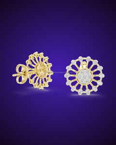 The platinum 14k High Quality <b>Solid</b> Gold Earrings Fine Jewelry Supplier - Product Image 3