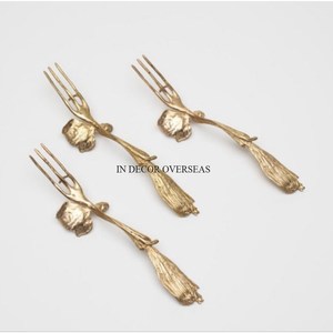 Ensemble de cuillères en métal de style rustique vintage, inspiré de l'art, finition mate, couverts durables pour la décoration de la maison et de la cuisine à un prix impressionnant - Product Image 3