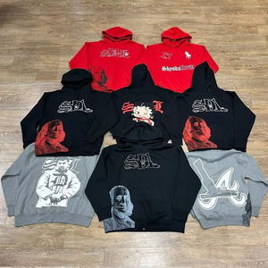 Sweat à capuche SDL pour homme 100 % coton biologique, style hip-hop diamant, personnalisable, respirant, idéal pour l'hiver et le printemps - Product Image 4