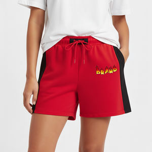 Shorts de Mujer con Logotipo Bordado Personalizado OEM, Transpirables, de Secado Rápido, 100% Algodón, de Alta Calidad, Cintura Elástica, para Uso Casual de Verano - Product Image 4