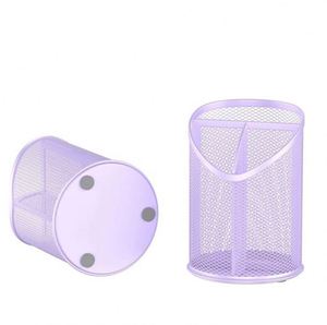 3-Compartment Metal Mesh <b>Pen</b> and Pencil Holder Desk Organizer - Product Image 4