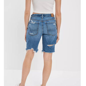 Shorts en jean droits pour femme, déchirés, 5 poches, séchage rapide, respirants – Nouvelle collection été, haute qualité, vente flash - Product Image 2