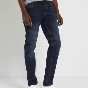 Jean pour homme léger et décontracté, taille mi-haute, style unique, sur mesure, avec design personnalisé et 100 % coton - Product Image 2