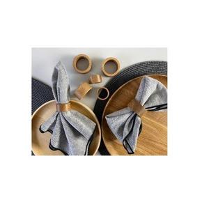 Ensemble de porte-serviettes et de supports en bois en forme de cœur, faits à la main, en bois de chêne, décoration de table rustique, vente en gros, en vrac - Product Image 6
