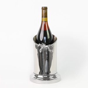 Refroidisseur à vin en métal de luxe avec seau à glace à double paroi en acier inoxydable doré pour mariage, fête, bar, hôtel - Product Image 2