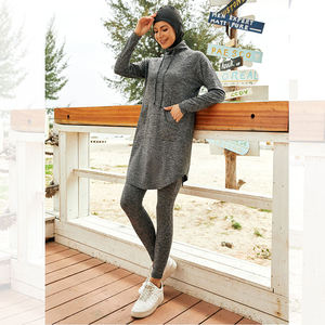 Gym Sportswear Unisex Heavyweight Spandex/<b>Polyester</b> Sports <b>Hoodie</b> Plus Size Quick Dry Four-Way Stretch Custom Logo - Product Image 5