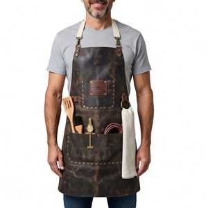 ผ้ากันเปื้อนหนังกันน้ำสำหรับครัว ปิ้งย่าง ทนความร้อน จำหน่ายจำนวนมาก รับผลิตตามแบบ LPN-0280 - Product Image 1