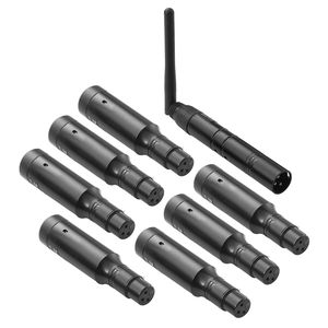 DMX <b>Wireless</b> <b>Receiver</b> 7 <b>Receivers</b> 1 Transmitter 2.4G ISM Band 656 ft Range Rechargeable Battery for Stage Lighting Equipment - Product Image 4