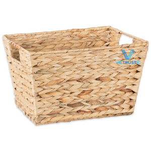Best Selling Set of 2 Water Hyacinth <b>Storage</b> Baskets Customize Size Home <b>Storage</b> <b>Organization</b> - Product Image 1