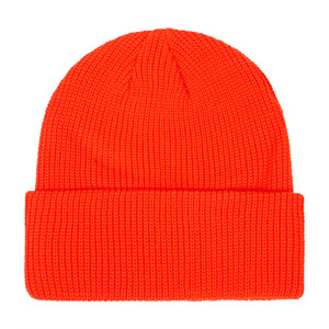 Gorro de Punto Blanco para Adultos, Unisex, Color Sólido, Casual, para Invierno, para Exteriores, 58-60 cm, Diseño con Puño Acrílico - Product Image 4