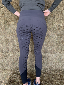 Personalized Comfortable <b>Silicone</b> Horse Riding Tights with Pockets Equestrian Leggings Breeches for Women Horsekraft - Product Image 2