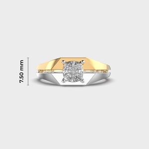 Geometric Cushion Diamond Engagement <b>Ring</b> White Gold Prong Setting Classic Women's <b>Fine</b> <b>Ring</b> - Product Image 6