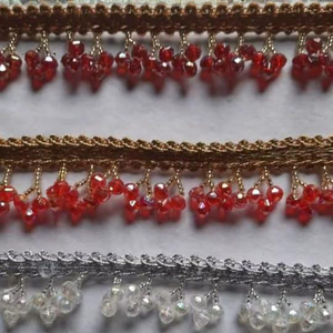 Flores Bordadas, Cuentas para Uñas, Malla de Encaje, Accesorios Decorativos para Vestidos de Novia, Cosidos a Mano - Product Image 1