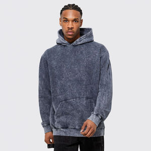 Custom Unisex Acid Wash Hoodie <b>Oversized</b> <b>Vintage</b> Fleece <b>Sweatshirt</b> Regular Fit Casual Pullover 100% Cotton Eco-Friendly Pocket - Product Image 1