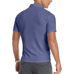 เสื้อยืดออกกำลังกายผู้ชาย แขนสั้น แห้งเร็ว ทรงสปอร์ต คอซิป 1/4  ลายเรียบ ทันสมัย เหมาะสำหรับฟิตเนสช่วงฤดูร้อน - Product Image 2