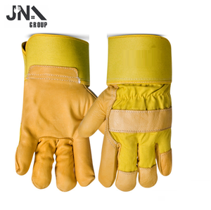 Rigger Heavy Duty Cow Split Leather Work <b>Gloves</b> Long Lasting Industrial Safety <b>Gloves</b> with Hand Protection 707 <b>Gloves</b> - Product Image 1