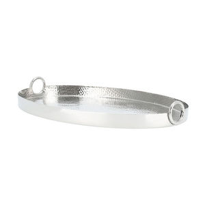 Bandeja Redonda de Metal Pulido con Superficie Texturizada, Acabado Sólido, Desechable, Apta para Contacto con Alimentos, Uso Residencial - Product Image 2