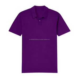 Camiseta Polo de Manga Corta para Hombre y Mujer, Verano, Elástica, de Seda Helada, Color Sólido, Tejido de Punto Sin Costuras, Corta - Product Image 3