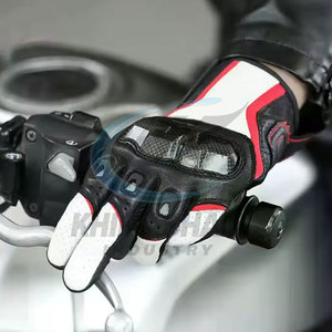 Gants de motocross sur mesure de haute qualité à doigts complets avec fermeture auto-agrippante en nylon/polyester/cuir pour usage extérieur hivernal antidérapant - Product Image 4