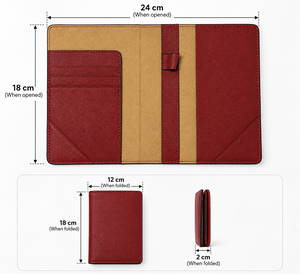 กระเป๋าใส่หนังสือเดินทางแบบหนังพร้อมช่องใส่บัตร - Product Image 2