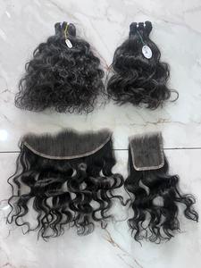 Cabello Humano Virgen de Templo con Cutícula Alineada, Encaje HD Suave y Ligero, Cierres 4x4 5x5 6x6 7x7, Precios al por Mayor Directo de Fábrica de Proveedores Indios - Product Image 3