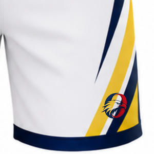 White <b>Yellow</b> Volleyball <b>Shorts</b> Custom Team Athletic Bottoms Sports Apparel Match Wear Lightweight Training Uniform For Players - Product Image 4