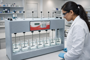 MAYALAB MJT6 โถดิจิตอลสำหรับอุปกรณ์ 0-150 รอบต่อนาที เครื่องกวนสาร 6 หัว สำหรับการวิเคราะห์การบำบัดน้ำ การทดสอบในห้องปฏิบัติการด้วยไมโครโปรเซสเซอร์ - Product Image 3