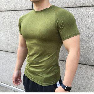 Wholesale <b>Men's</b> Base Layer Sports Workout T-<b>shirt</b> Custom Logo Breathable Gym Training Wholesale 100% - Product Image 6