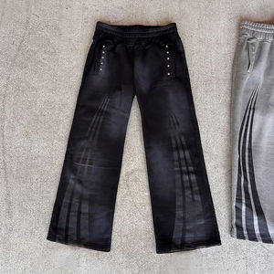 Ensemble de survêtement vintage personnalisé en coton 100 % pour homme, style streetwear, avec pantalon évasé et sweat à capuche – Vente en gros - Product Image 3