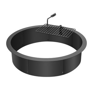 Anello per Braciere Fai-da-Te in Acciaio al Carbonio, Diametro Esterno 35/Interno 31, Altezza 8,5 Pollici, Anello per Barbecue a Gas Naturale - Product Image 1