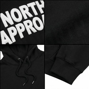 Sweat à capuche North Approach pour homme, coupe oversize, en molleton de coton, décontracté, avec poche avant, idéal pour l'automne - Product Image 4