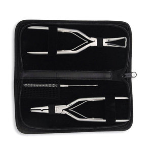 Kit professionnel d'outils de pose et de retrait d'extensions capillaires en gros, incluant des pinces et des ciseaux - Product Image 2