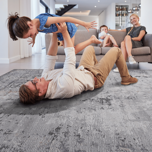 MARFI Collection 2X3 Tappeto zerbino astratto con motivo avorio/sabbia, tappetini premium per porta - Product Image 3