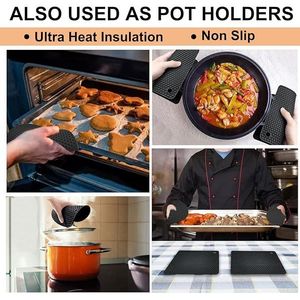 Sottopentola in Silicone Resistente al Calore, Antiscivolo, Multiuso per Pentole, Piatti Caldi, Barattoli e Forni - Product Image 2