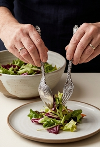 Outstanding Stainless Steel Silverware Salad <b>Server</b> With Designer Handcrafted Handle For Kitchenware Hotel Restaurant Supply - Product Image 5