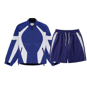 Ensemble coupe-vent court, nouveau design par sublimation, veste et short de survêtement en nylon respirant, vente en gros - Product Image 1